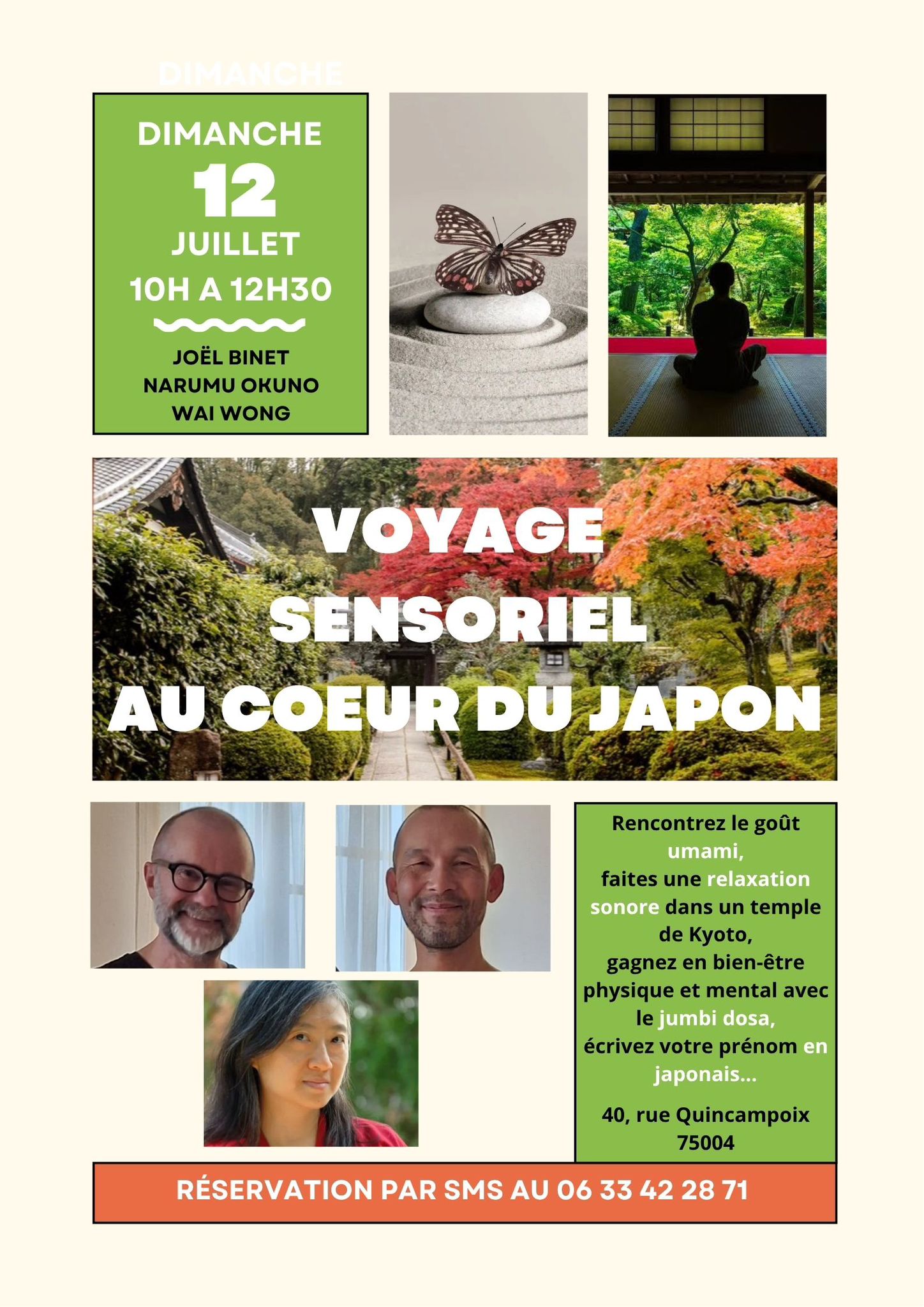 voyage, sensoriel, japon, joel binet, narumu okuno, wai wong, atelier kinésiologie, aikido, jumbi dosa, kinésiologue, kinésiologie, kinesiologue, kinesiologie, paris, 2026, juillet,